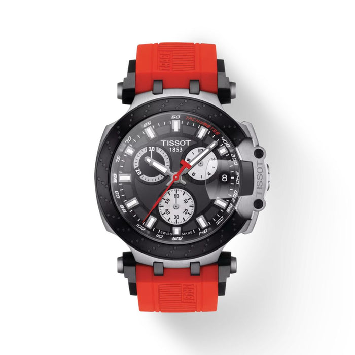 Tissot T-Race Chronograph – Red Rubber Strap t115.417.27.051.00 - Authentic