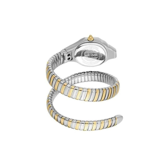 Just Cavalli Serpente Two-Tone Gold & Silver Women’s Watch JC1L354M0055 - Authentic