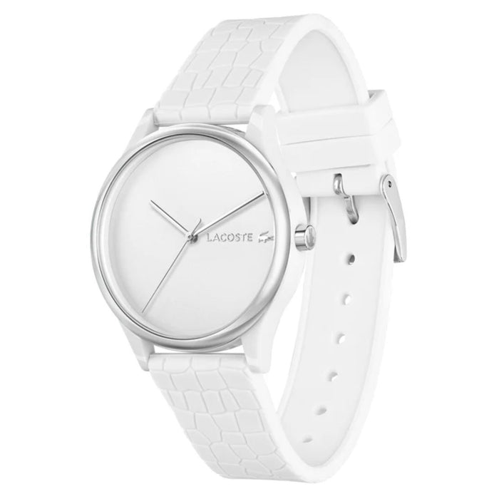 Lacoste Vienna 12.12 White Silicone Unisex Watch 2001246 - Authentic