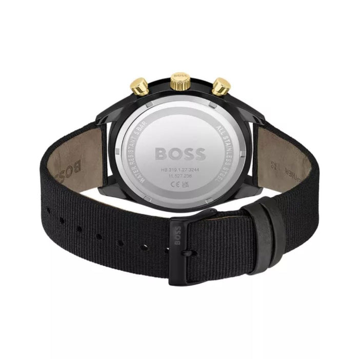 Hugo Boss Black & Gold Chronograph Men's Watch 1513935 - Authentic