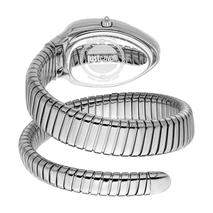 Just Cavalli Serpente Silver Ice Blue Dial Women’s Watch JC1L223M0015 - Authentic