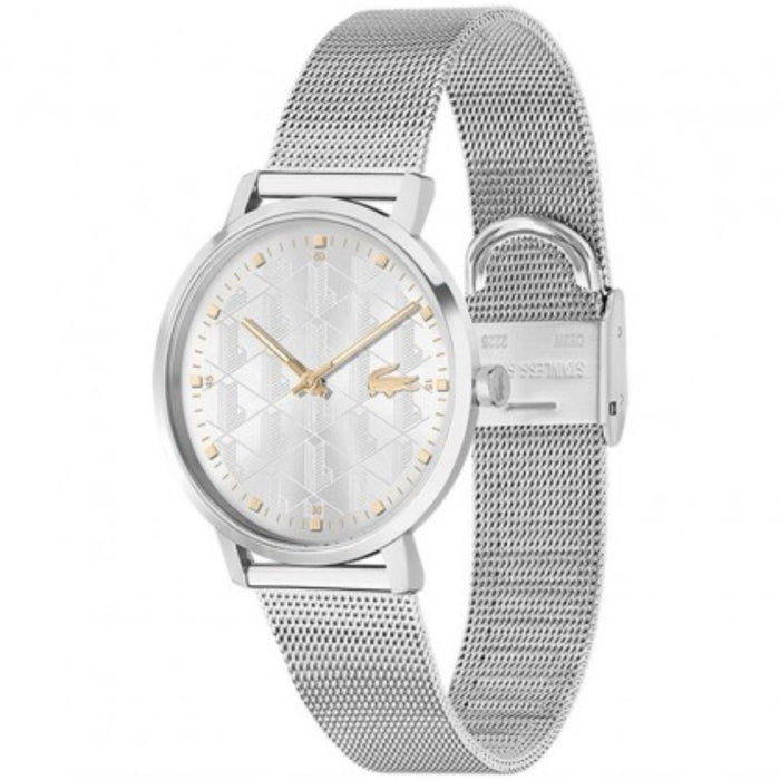 Lacoste Women’s Vienna Silver Mesh Watch - 2001285 - Authentic