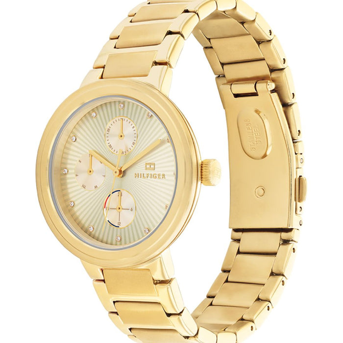 Tommy Hilfiger Women’s Gold Multifunction Watch 1782536 - Authentic