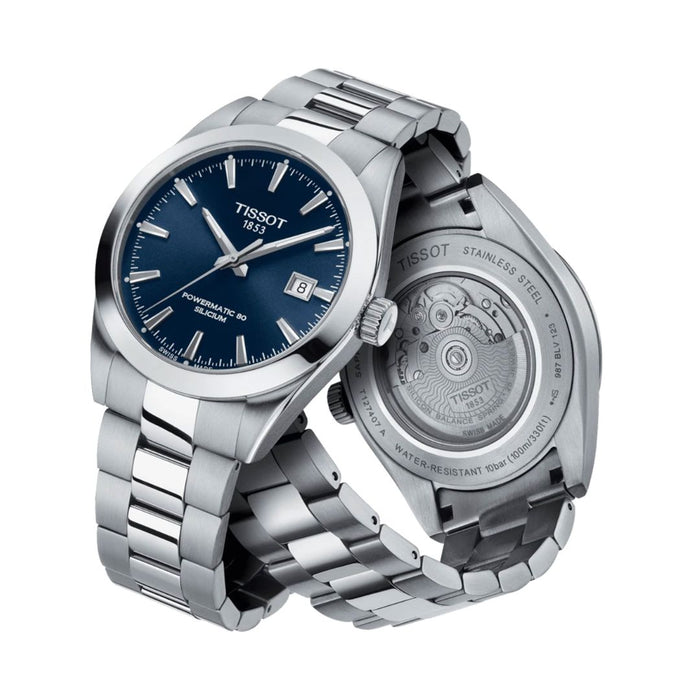Tissot Gentleman Powermatic 80 Silicium Blue Dial Men’s Watch t127.407.11.041.00 -Swiss Factory