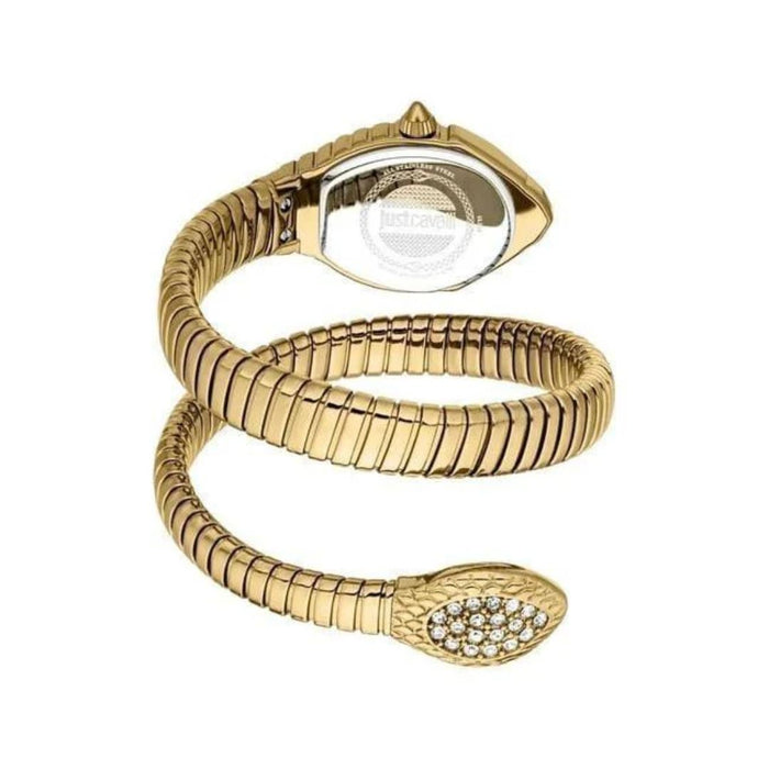 Just Cavalli Serpente Gold Green Dial Women’s Watch JC1L356M0035 - Authentic