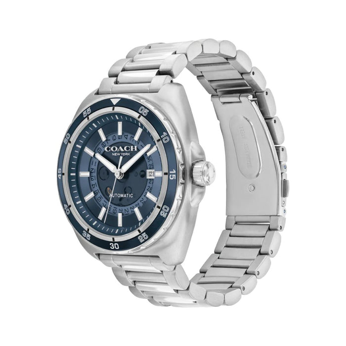 Coach Automatic Stainless Steel Men’s Watch – Blue Dial & Steel Bracelet 14602711 - Authentic