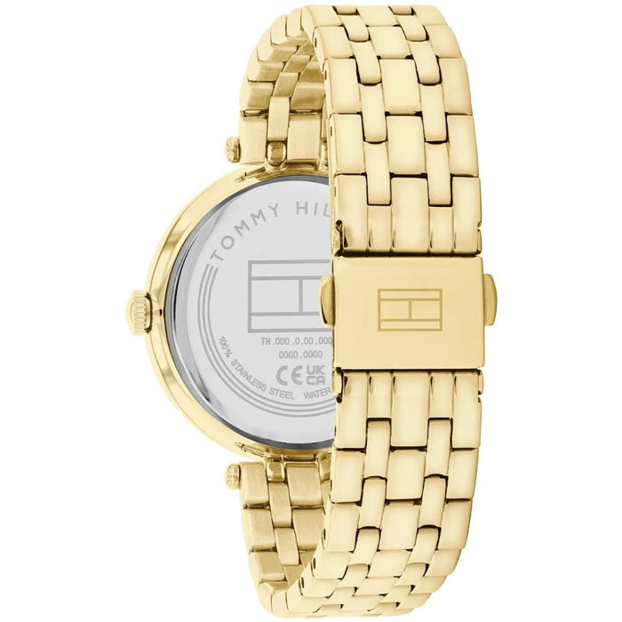 Tommy Hilfiger Gold Crystal Roman Dial Bracelet Watch for Women 1782718 - Authentic