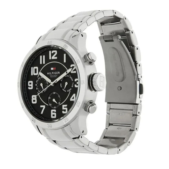 Tommy Hilfiger Men’s Multi-Dial Stainless Steel Watch – Black Dial 1791054 - Authentic