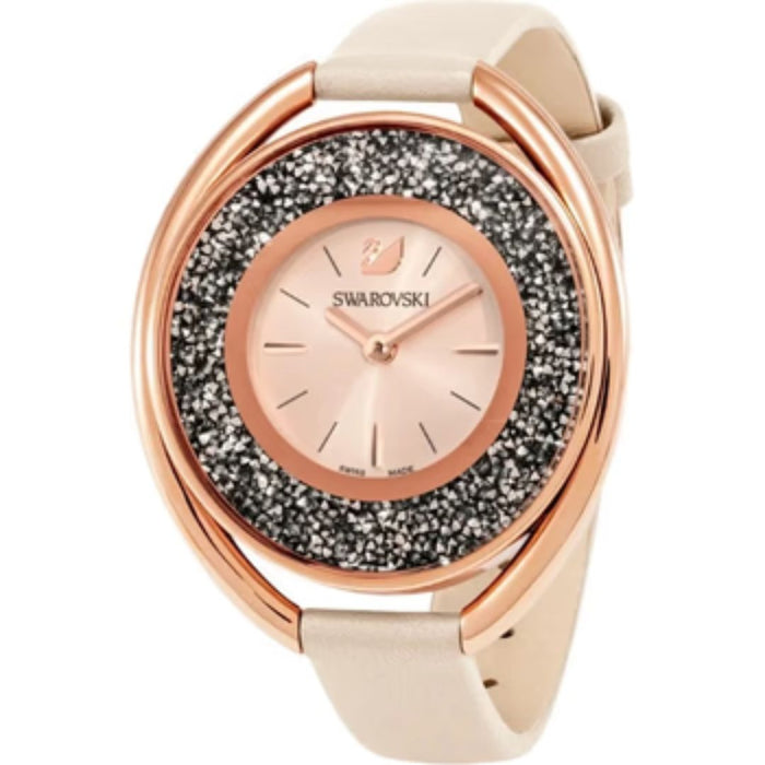 Swarovski Crystalline Oval Champagne Gold-Tone Watch 5296319 - Authentic