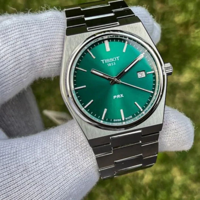 Tissot PRX Quartz – Emerald Green Dial t137.410.11.091.00 - Authentic