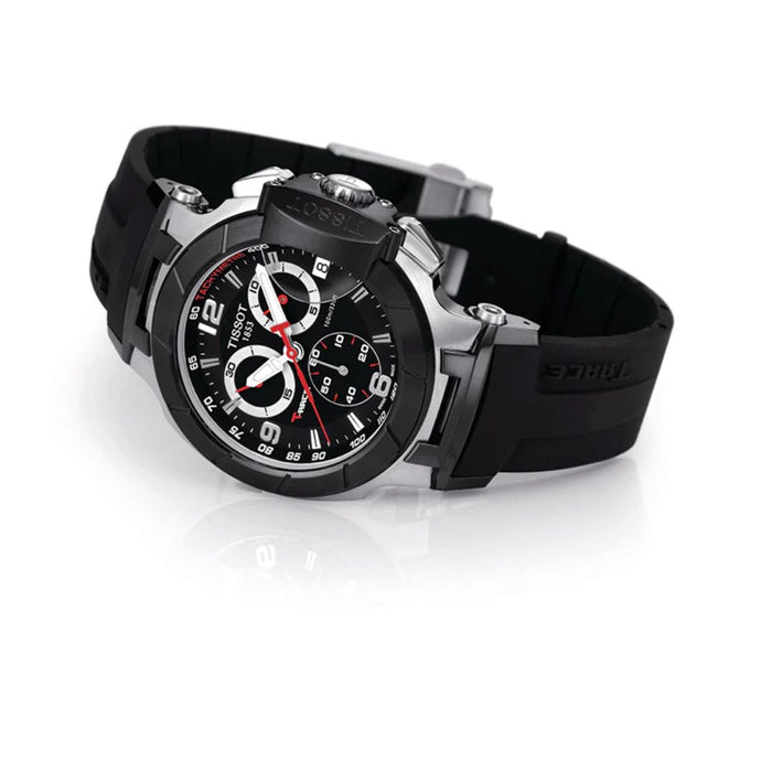 Tissot T-Race Chronograph Black & Silver Watch t048.417.27.057.00 - Swiss Factory