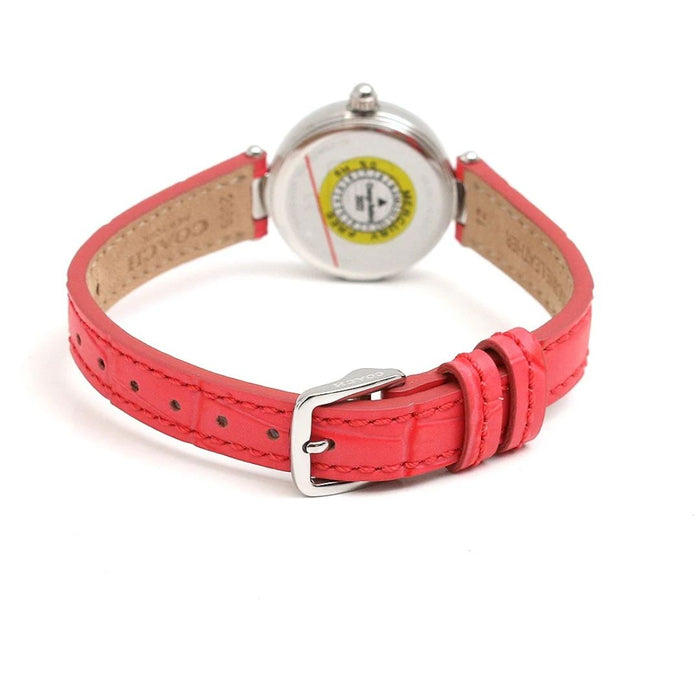 Coach Women’s Silver Quartz Watch – Coral Dial with Crystal Markers 14503536 - Authentic