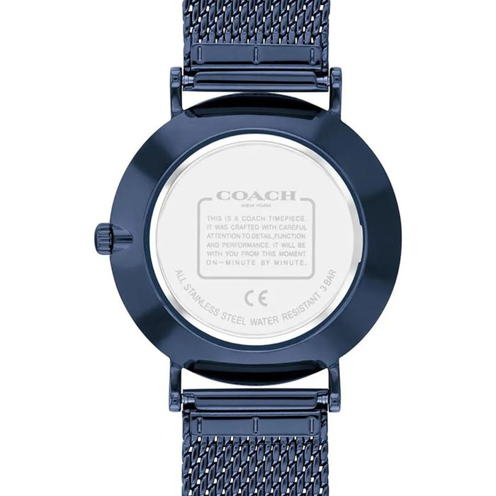 Coach Women’s Minimalist Watch – Navy Blue Dial, Mesh Bracelet 14503824 - Authentic