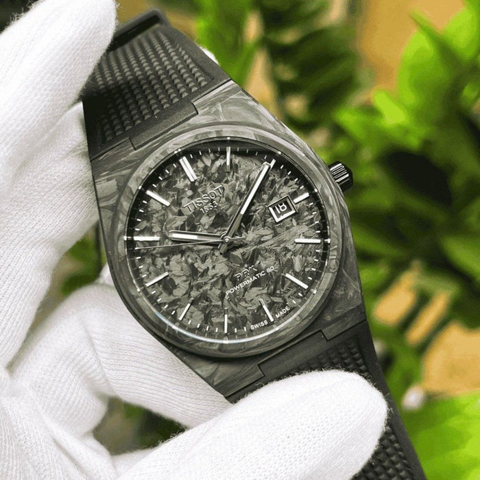 Tissot PRX Powermatic 80 – Carbon Edition (Black Carbon Dial) t137.907.97.201.00 - Swiss Factory