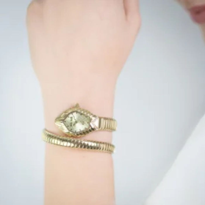 Just Cavalli Serpente Gold Crystal Women’s Watch JC1L356M0025 - Authentic