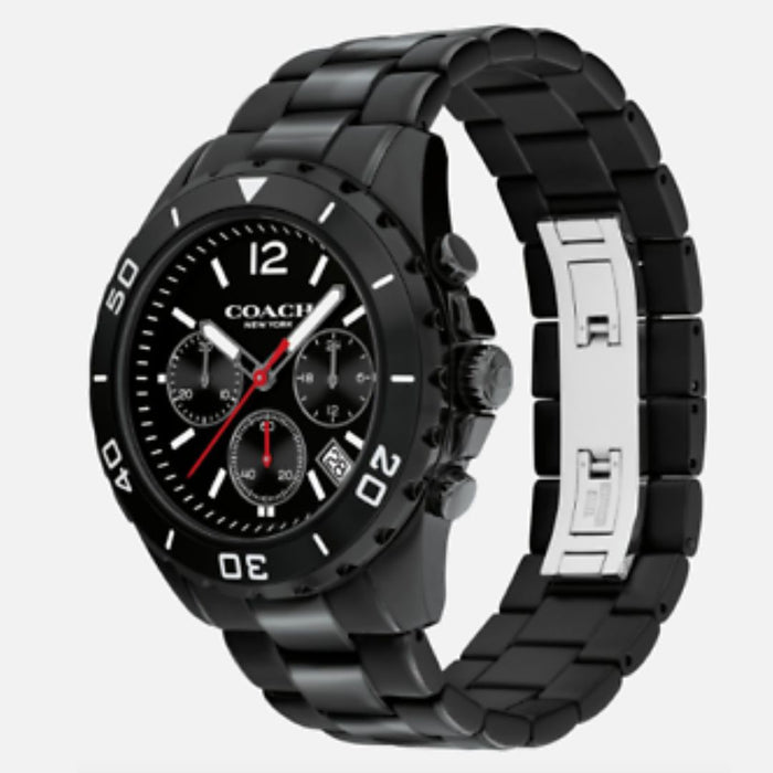 Coach Men’s Chronograph Stainless Steel Watch – Sport Luxury Design 14602554 - Authentic