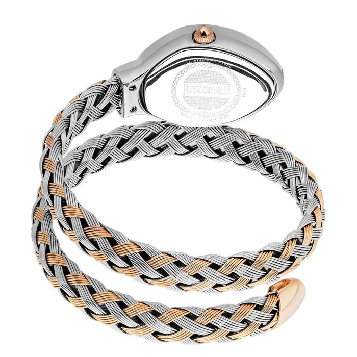 Just Cavalli Serpente Braided Two-Tone Women’s Watch JC1L264M0075 - Authentic