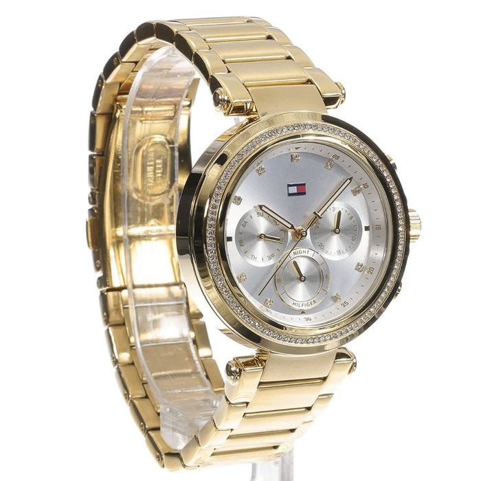 Tommy Hilfiger Women’s Gold Chronograph Watch with Crystal Bezel 1782703 - Authentic