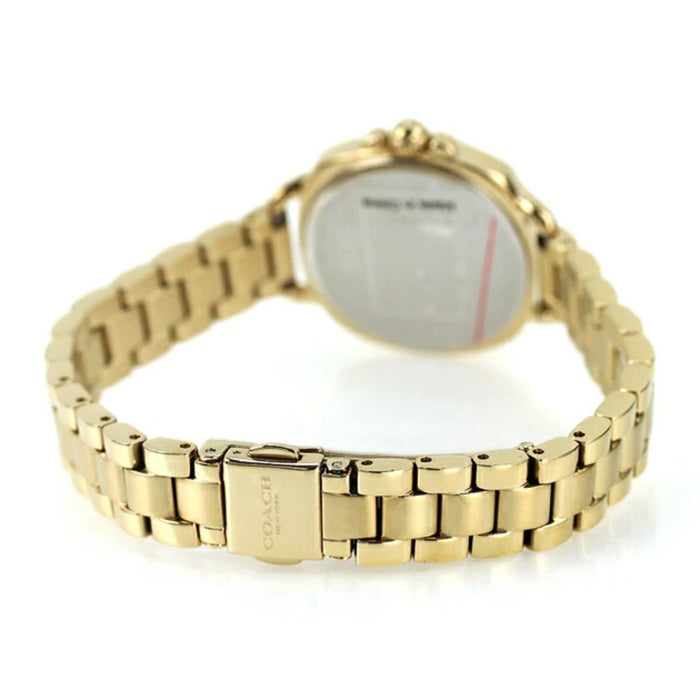 Coach New York Gold Women’s Watch – White Dial & Crystal Hour Markers 14504153 - Authentic