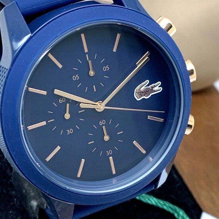 Lacoste Replay Navy Blue Chronograph Men’s Watch - 2011013 - Authentic