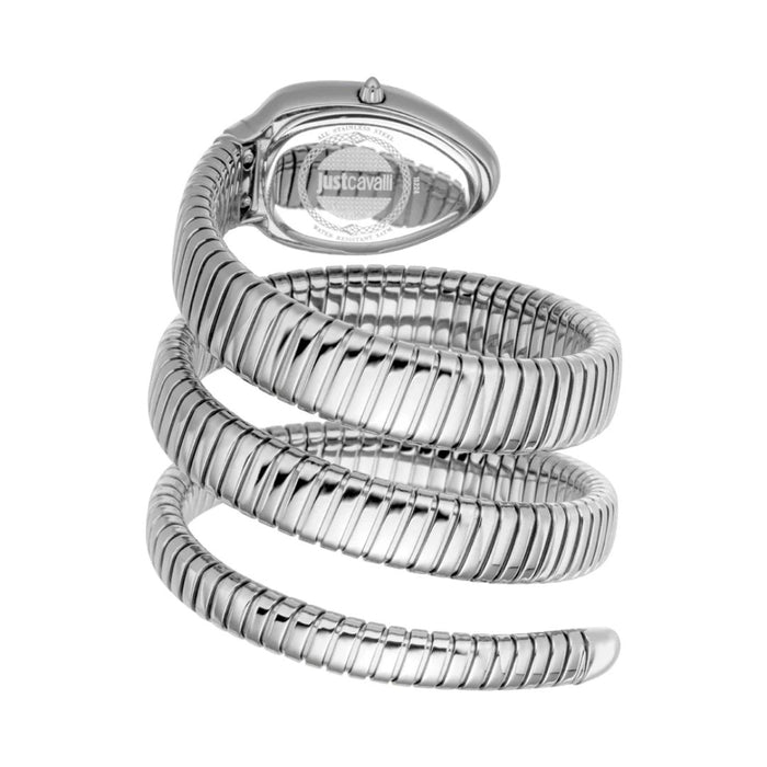 Just Cavalli Serpente Silver Blue Dial Women’s Watch JC1L224M0025 - Authentic