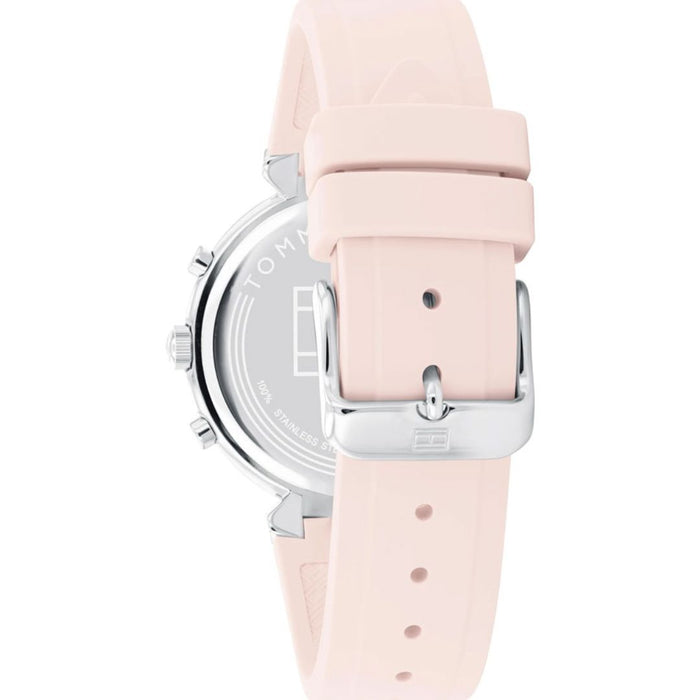 Tommy Hilfiger Women’s Pink Chronograph Watch with Silicone Strap 1782343 - Authentic