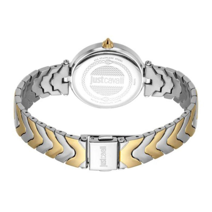 Just Cavalli Snake Pattern Two-Tone Women’s Watch JC1L238M0095 - Authentic