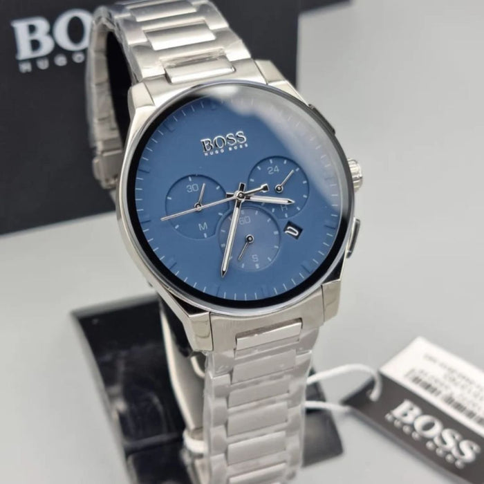 Hugo Boss Master Chronograph – Blue Dial 1513763 - Authentic