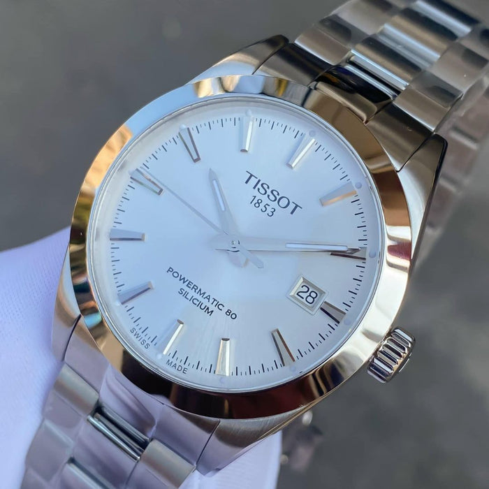 Tissot Gentleman Powermatic 80 Silicium – Silver Dial 40MM | Automatic | Stainless Steel t127.407.11.031.00 - Authentic
