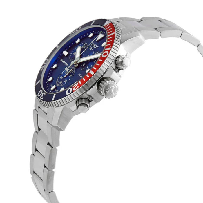 Tissot Seastar 1000 Chronograph Blue & Red Bezel Men’s Watch t120.417.11.041.03 - Swiss Factory