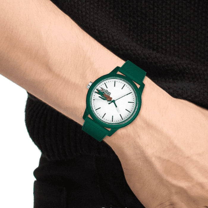 Lacoste 12.12 Green Silicone Strap Unisex Watch - 2011135 - Authentic