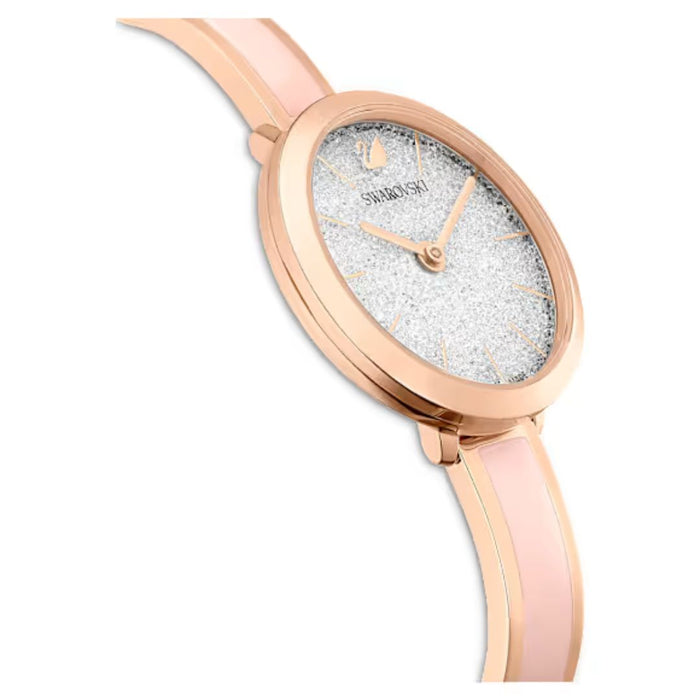 Swarovski Rose Gold Crystal Dial Watch – Pink Bracelet, Swiss Made 5642221 - Authentic