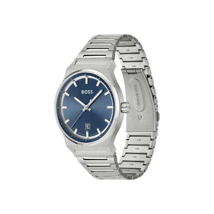 BOSS Pioneer Blue Dial Stainless Steel Men's Watch – 1514076 - Authentic