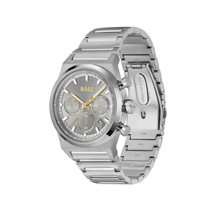 Hugo Boss Chronograph Men's Watch – Silver & Gold Accents 1514221 - Authentic