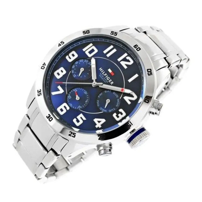 Tommy Hilfiger Men’s Stainless Steel Multi-Function Watch – Blue Dial 1791053 - Authentic