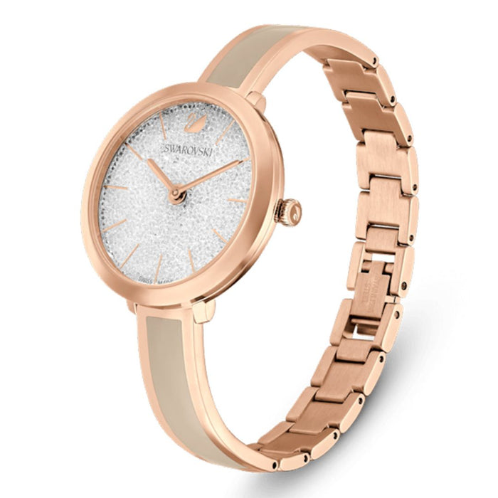 Swarovski Rose Gold Crystal Dial Swiss Made Watch 5642218 - Authentic