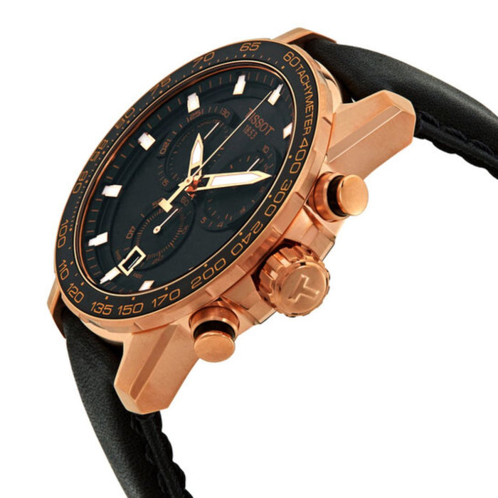 Tissot Chronograph Rose Gold & Black – Executive Sport Edition t125.617.36.051.00 - Authentic