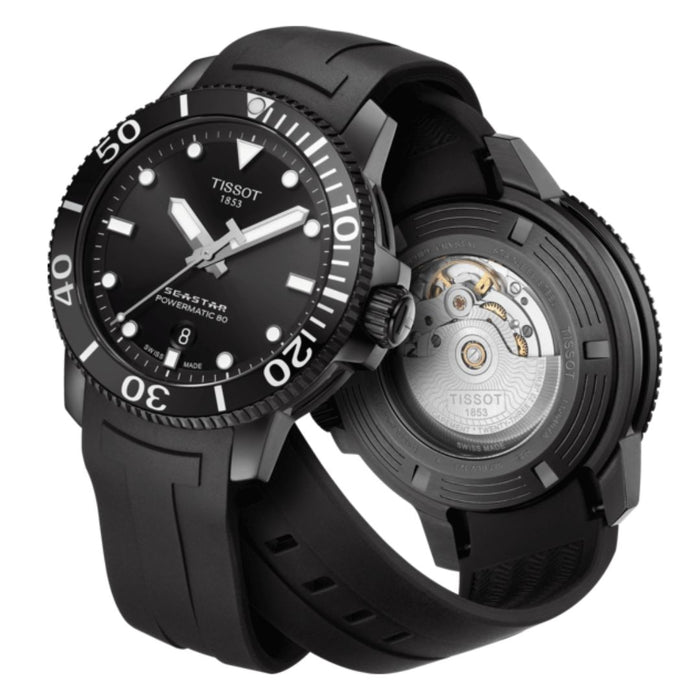 Tissot Seastar 1000 Powermatic 80 Black Dial Watch t120.407.37.051.00 - Swiss Factory