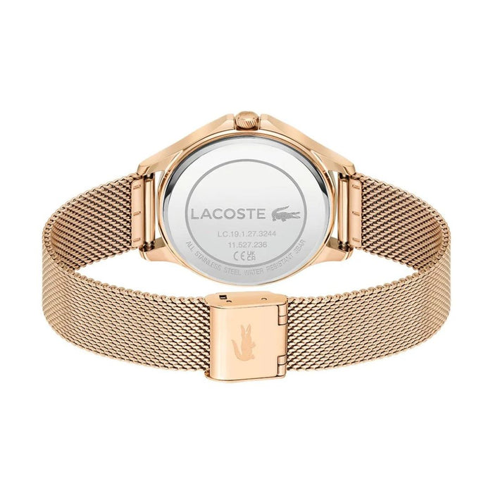 Lacoste Women’s Vienna Chronograph Rose Gold Mesh Watch - 2001238 - Authentic