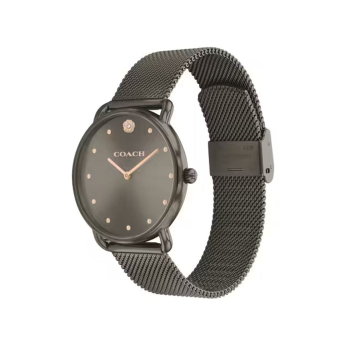 Coach Black Mesh Strap Watch – Minimal Elegant Design 14504210 - Authentic