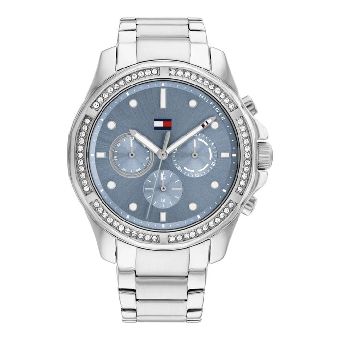 Tommy Hilfiger Silver Chronograph Watch – Blue Dial 1782569 - Authentic