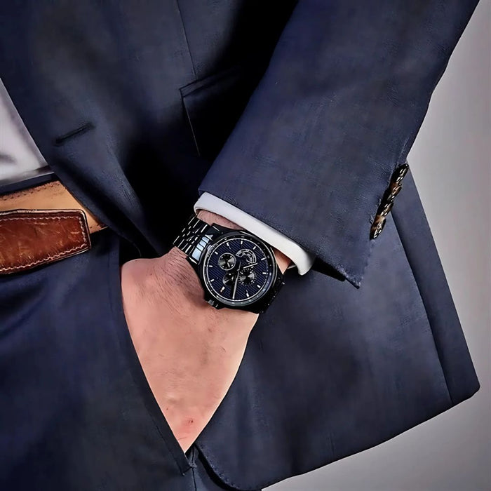 Tommy Hilfiger Men’s Black Chronograph Watch with Black Dial 1791611 - Authentic