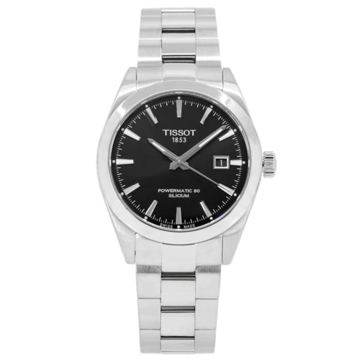 Tissot Gentleman Powermatic 80 Silicium Black Dial Men’s Watch t127.407.11.051.00 - Swiss Factory