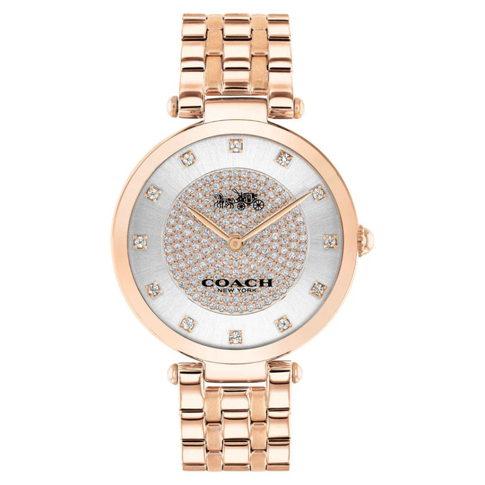 Coach Rose Gold Women’s Watch with Crystal Pavé Dial & Stainless Steel Bracelet 14503735 - Authentic