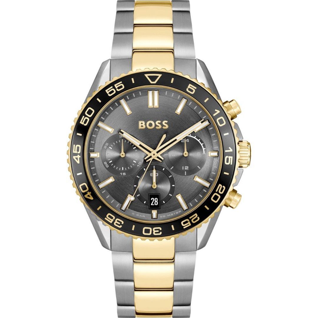 Hugo Boss Hero Sport Chronograph Men's Watch – Two-Tone Gold & Silver ...