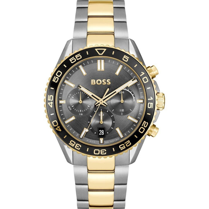 Hugo Boss Hero Sport Chronograph Men's Watch – Two-Tone Gold & Silver 1514144 - Authentic