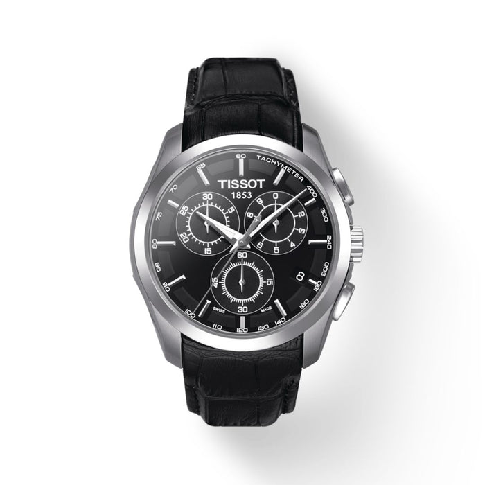 Tissot Chronograph – Black Dial / Leather Strap T035.617.16.051.00 - Authentic