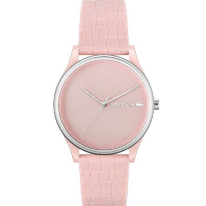 Lacoste Moon 2001080 Women’s Pink Silicone Watch - 2001248 - Authentic
