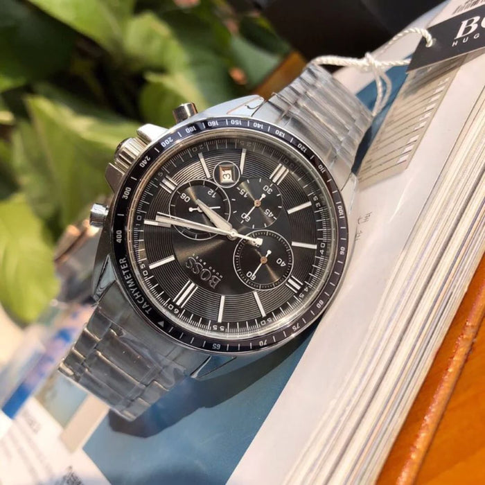 Hugo Boss Men’s Tachymeter Chronograph Watch – Sport & Luxury Style 1513080 - Authentic