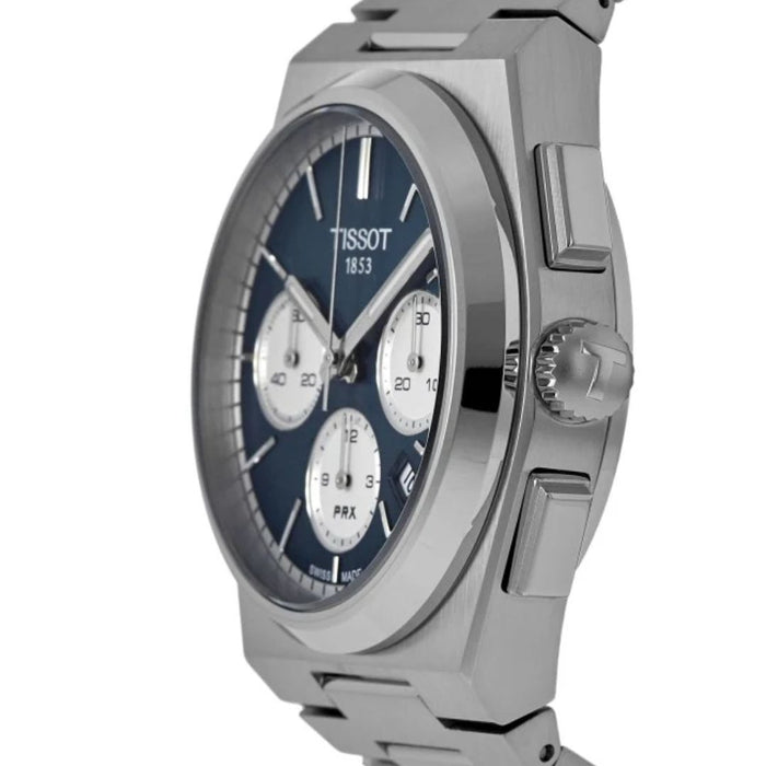 Tissot PRX Chronograph Blue Dial Stainless Steel Men’s Watch t137.427.11.041.00 - Swiss Factory